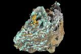 Rosasite, Aurichalcite and Selenite Crystal Association - Utah #109823-2